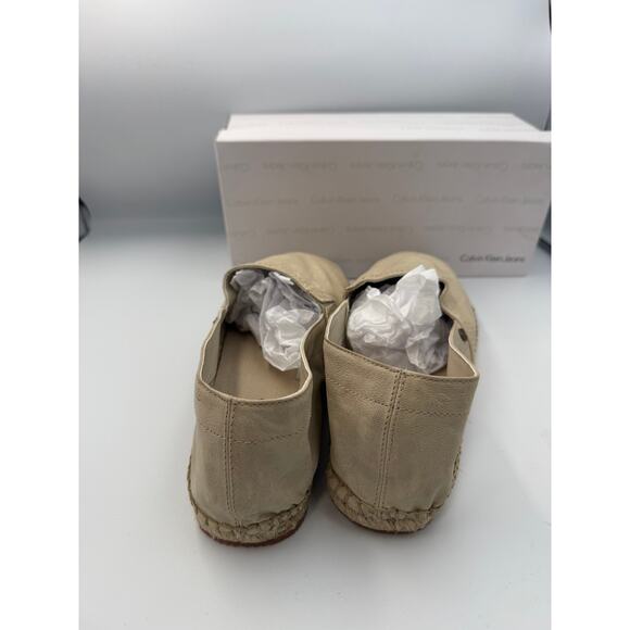 Calvin Klein Jeans Men’s Espadrilles Size 11.5 US "Charles" Beige Slip-On Shoes - Picture 6 of 9